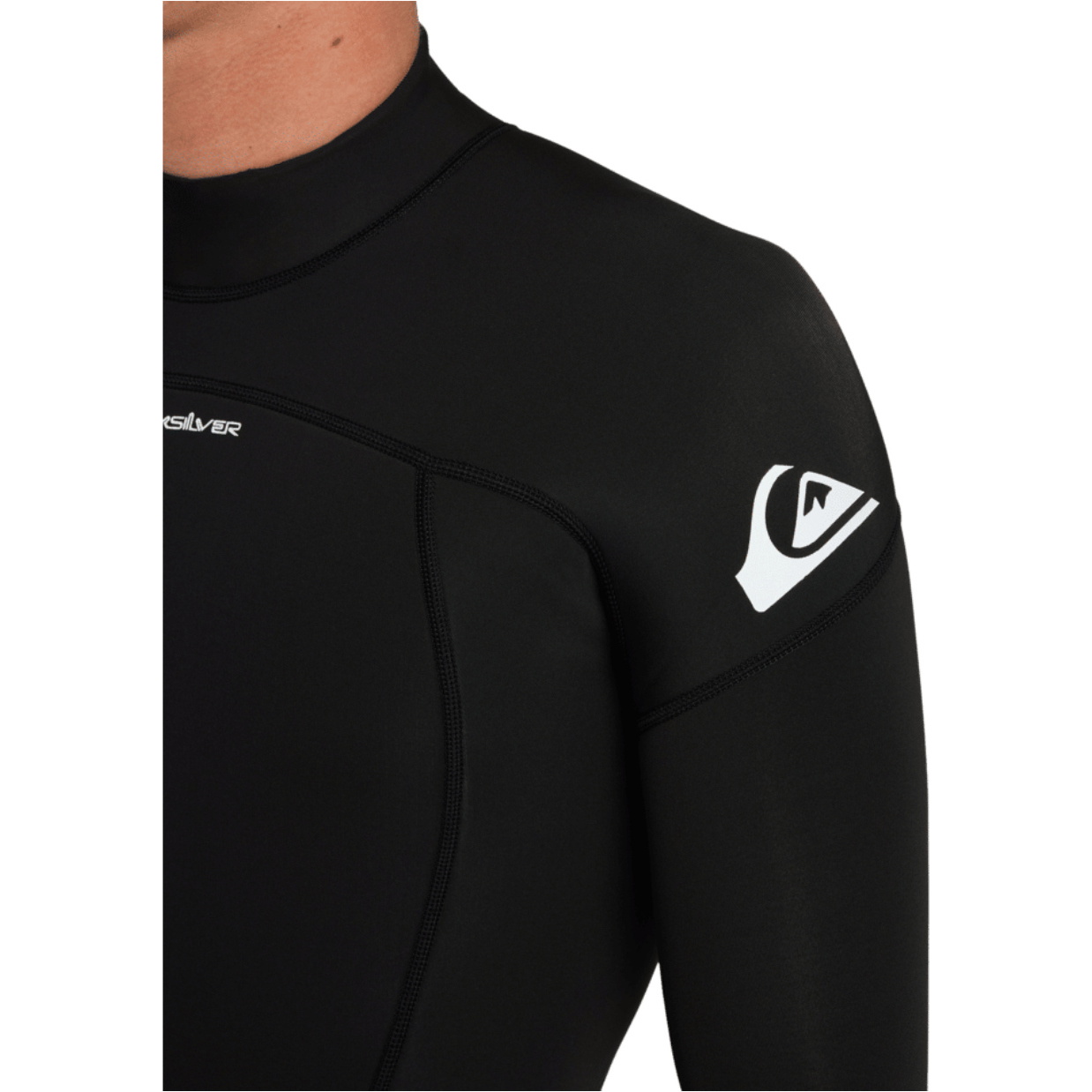 2026 Quiksilver Herre Prologue + 3/2mm Back Zip Flatlock Våddragt 25AW213514 - Black